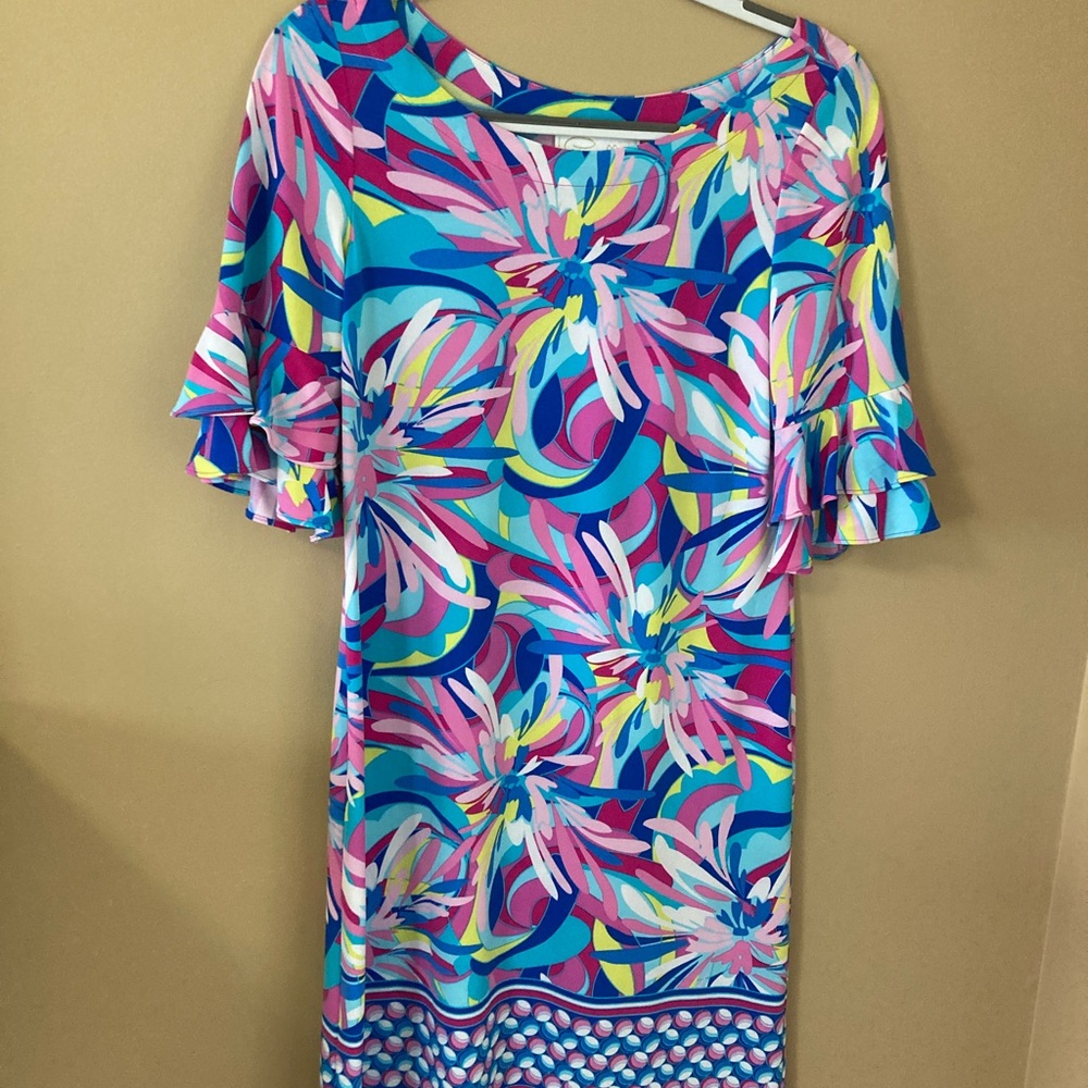 Pappagallo Aloha print dress-size small